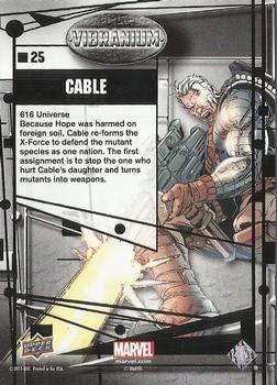 2015 Upper Deck Marvel Vibranium #25 Cable Back