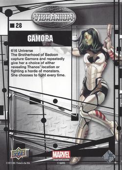 2015 Upper Deck Marvel Vibranium #28 Gamora Back