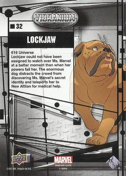 2015 Upper Deck Marvel Vibranium #32 Lockjaw Back