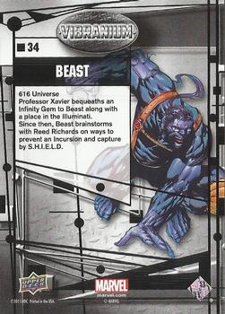 2015 Upper Deck Marvel Vibranium #34 Beast Back