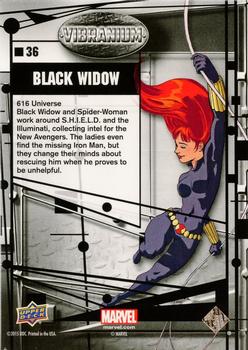 2015 Upper Deck Marvel Vibranium #36 Black Widow Back