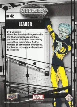 2015 Upper Deck Marvel Vibranium #42 Leader Back