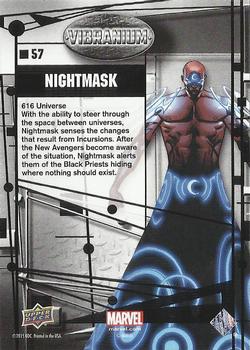 2015 Upper Deck Marvel Vibranium #57 Nightmask Back