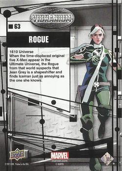 2015 Upper Deck Marvel Vibranium #63 Rogue Back