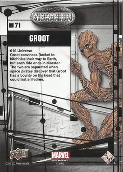 2015 Upper Deck Marvel Vibranium #71 Groot Back