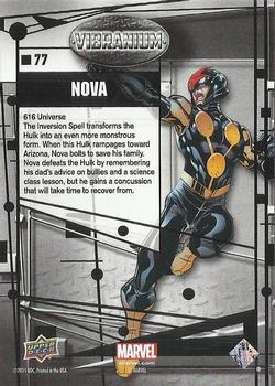 2015 Upper Deck Marvel Vibranium #77 Nova Back