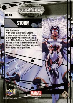 2015 Upper Deck Marvel Vibranium #78 Storm Back