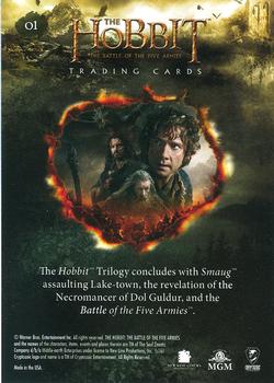 2015 Cryptozoic The Hobbit: Battle of the Five Armies #1 Title Card Back