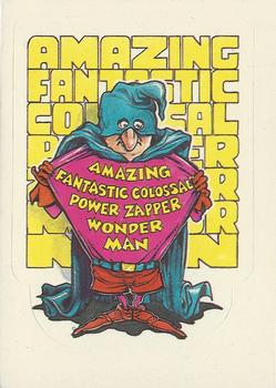1983 Donruss Zero Heroes #27 Amazing Fantastic Colossal Power Zapper Wonder Man Front