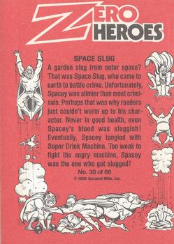 1983 Donruss Zero Heroes #30 Space Slug Back