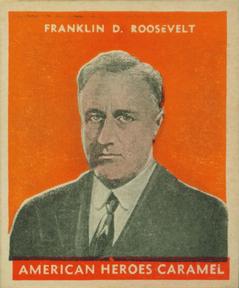1932 U.S. Caramel American Heroes (R114) #NNO Franklin D. Roosevelt Front