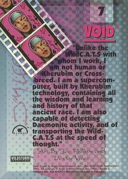 1995 Wildstorm Animated WildC.A.T.s #7 Void Back