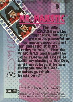 1995 Wildstorm Animated WildC.A.T.s #9 Mr. Majestic Back