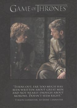 2015 Rittenhouse Game of Thrones Season 4 - Quotable Game of Thrones #Q39 Tyrion Lannister Front