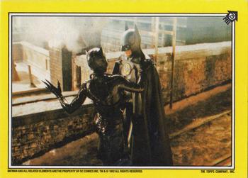 1992 Topps Batman Returns Stickers #25 Catwoman And Batman Front