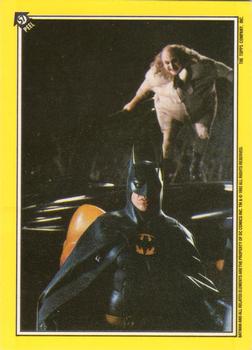1992 Topps Batman Returns Stickers #57 Penguin Sneaking Up On Batman Front