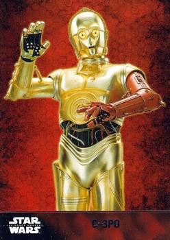 2015 Topps Star Wars: The Force Awakens #10 C-3PO Front