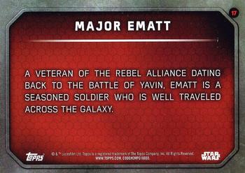 2015 Topps Star Wars: The Force Awakens #17 Major Ematt Back