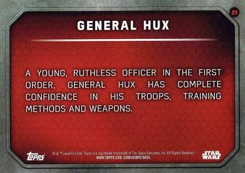 2015 Topps Star Wars: The Force Awakens #21 General Hux Back