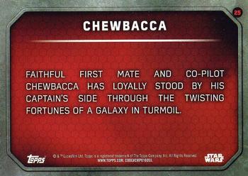 2015 Topps Star Wars: The Force Awakens #25 Chewbacca Back