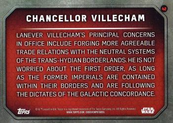 2015 Topps Star Wars: The Force Awakens #42 Chancellor Villecham Back