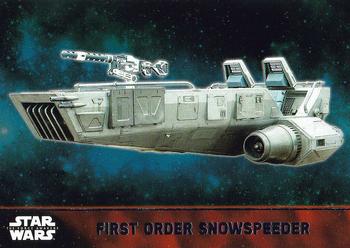 2015 Topps Star Wars: The Force Awakens #57 First Order Snowspeeder Front