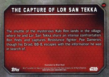 2015 Topps Star Wars: The Force Awakens #65 The Capture of Lor San Tekka Back