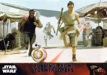 2015 Topps Star Wars: The Force Awakens #89 Running from Stormtroopers Front