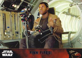 2015 Topps Star Wars: The Force Awakens #92 Finn Fires! Front