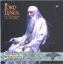 2002 Artbox Lord of the Rings Action Flipz - Stickers (U.K. Retail) #17 Saruman Front