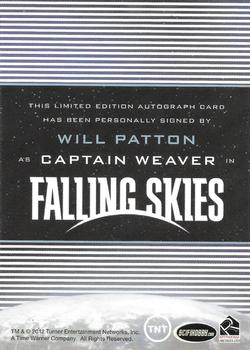 2012 Rittenhouse Falling Skies - Autographs #NNO Will Patton Back
