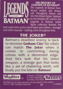 1995 SkyBox Kenner Legends of Batman #K7 The Joker Back