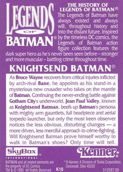 1995 SkyBox Kenner Legends of Batman #K10 Knightsend Batman Back