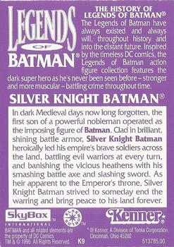 1995 SkyBox Kenner Legends of Batman #K9 Silver Knight Batman Back