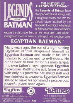 1996 SkyBox Kenner Legends of Batman #K24 Egyptian Batman Back