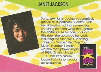 1991 Pro Set SuperStars MusiCards - Cello Pack Promos #NNO Janet Jackson Back