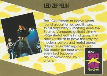 1991 Pro Set SuperStars MusiCards - Cello Pack Promos #NNO Led Zeppelin Back