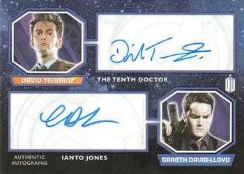 2015 Topps Doctor Who - Dual Autographs #NNO David Tennant / Gareth David-Lloyd Front