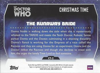 2015 Topps Doctor Who - Christmas Time #CT-2 The Runaway Bride Back