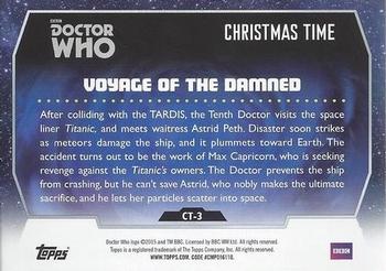2015 Topps Doctor Who - Christmas Time #CT-3 Voyage Of The Damned Back