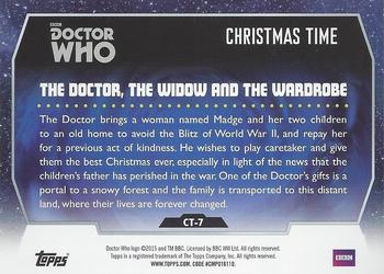 2015 Topps Doctor Who - Christmas Time #CT-7 The Doctor, the Widow & the Wardrobe Back