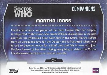 2015 Topps Doctor Who - Companions #C-4 Martha Jones Back