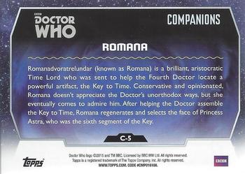 2015 Topps Doctor Who - Companions #C-5 Romana Back