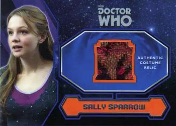 2015 Topps Doctor Who - Costume Relics #NNO Sally Sparrow's Coat Front