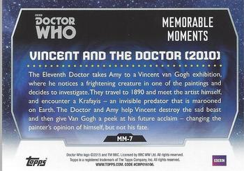 2015 Topps Doctor Who - Memorable Moments #MM-7 Vincent And The Doctor Back