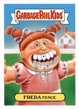 2016 Topps Garbage Pail Kids American As Apple Pie In Your Face #1b Freda Fence Front