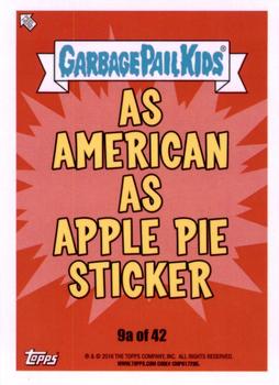 2016 Topps Garbage Pail Kids American As Apple Pie In Your Face #9a Muscle Carl Back