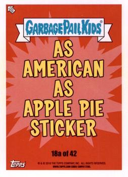 2016 Topps Garbage Pail Kids American As Apple Pie In Your Face #18a Rodeo Rod Back