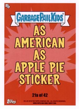 2016 Topps Garbage Pail Kids American As Apple Pie In Your Face #21a Wallace Street Back