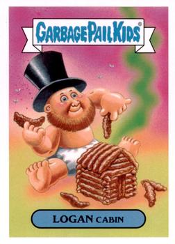 2016 Topps Garbage Pail Kids American As Apple Pie In Your Face #41b Logan Cabin Front